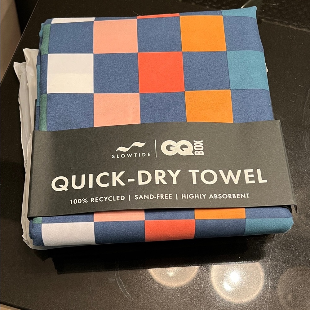 Quick-Dry Towel - Blue and Orange Set of 2
